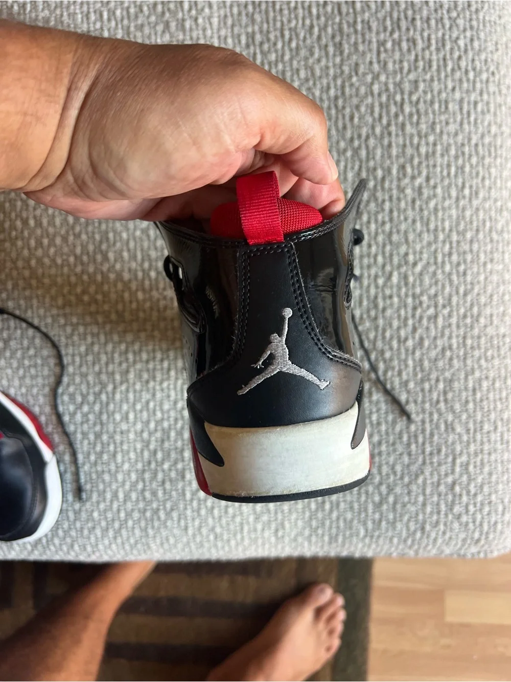 Air Jordan Flight Club ‘91 “Bred” – Men’s Size 8 red and black